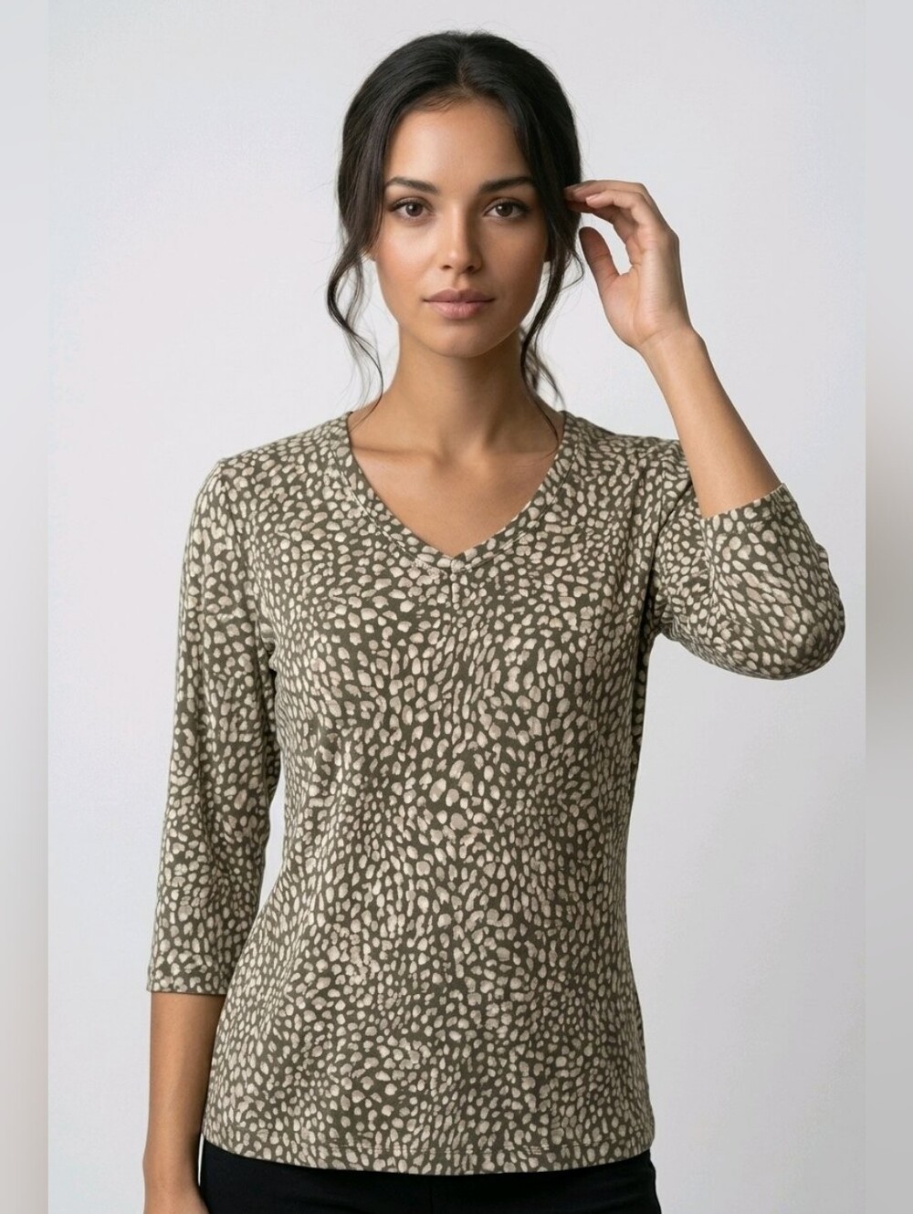 St. John's Bay Women's Leopard Print Tee